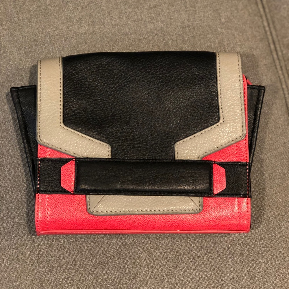 Vince Camuto Hot Pink and Black Crossbody Bag - Picture 2 of 6